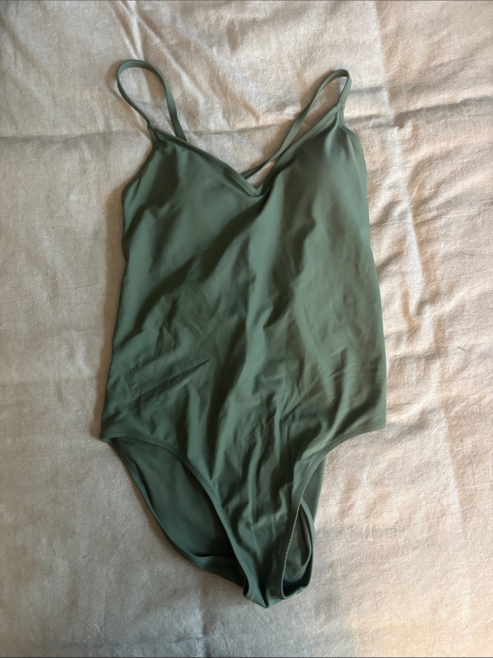 Aerie Olive Green One-Piece Swimsuit